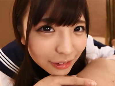 「沢山濃いの欲しいな♪」制服姿の美少女JKの中出しおねだり